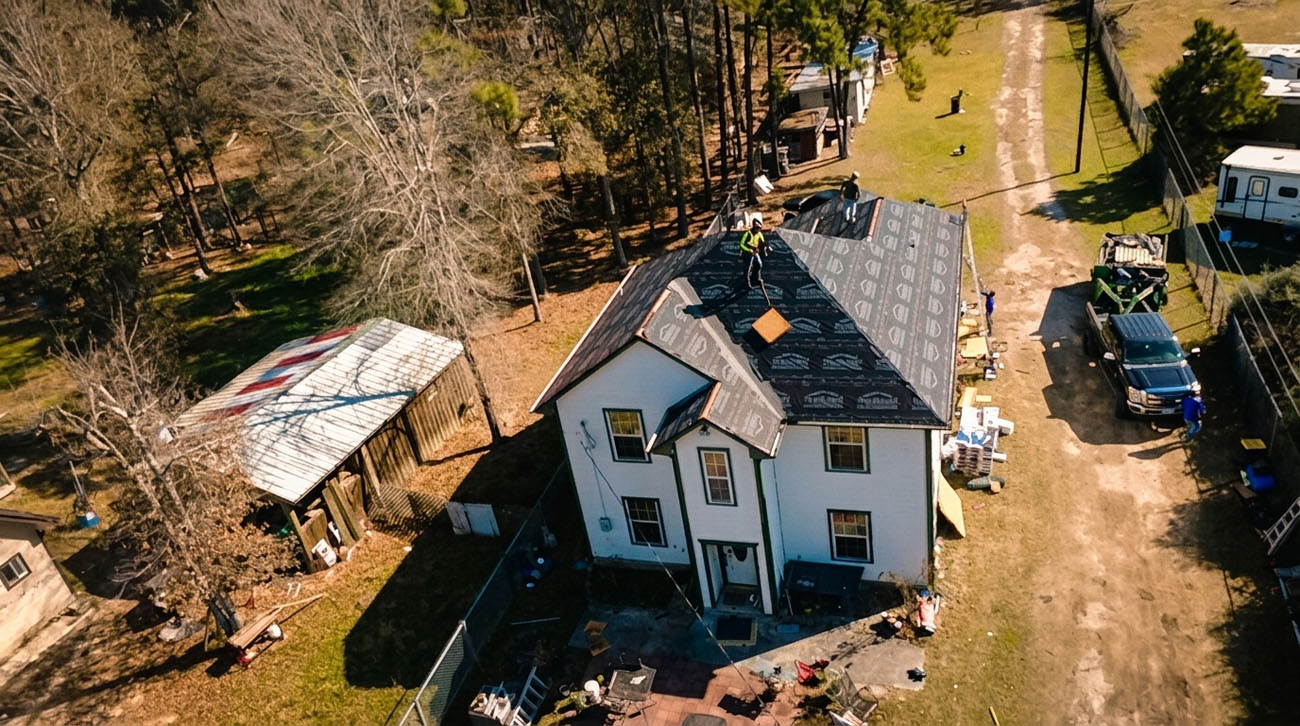 Residential shingle roofing services by Premier Roofing & More